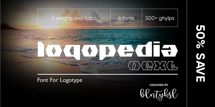 Logopedia Next font family by Bülent Yüksel
