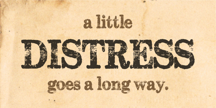 A little distress goes a long way!