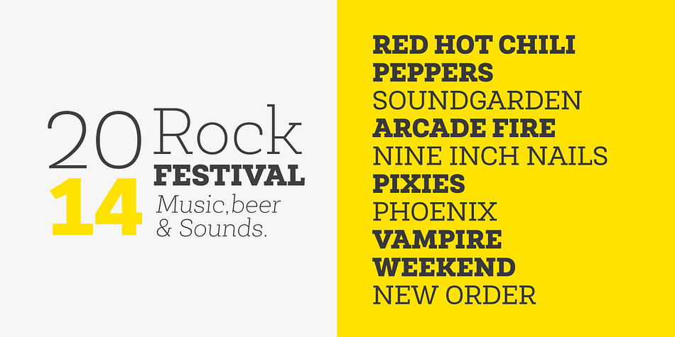 Emphasizing the favorited Newslab font family.