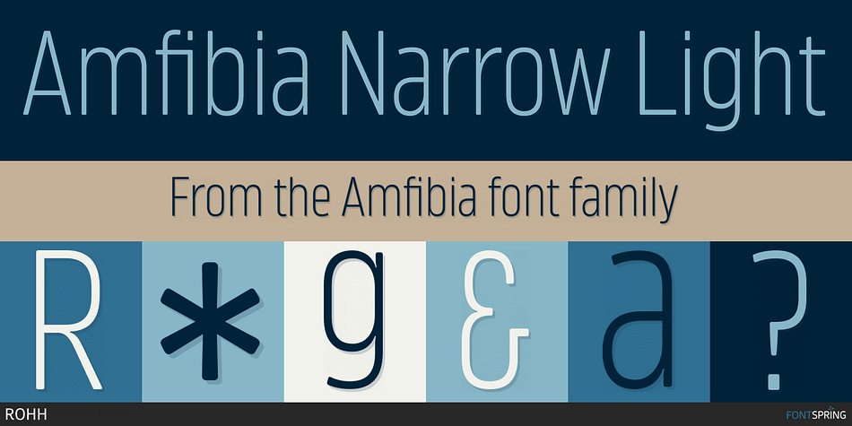 Amfibia Narrow Light Font
