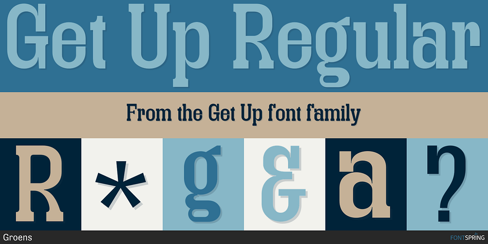 Get Up Regular Font