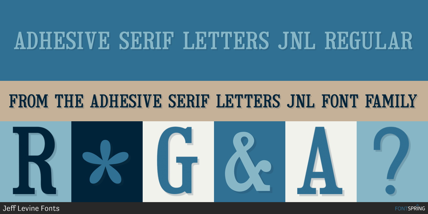 Fonts similar to Adhesive Serif Letters JNL