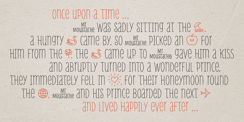 MrMoustache is a ten font, dingbat and hand display family by FaceType.
