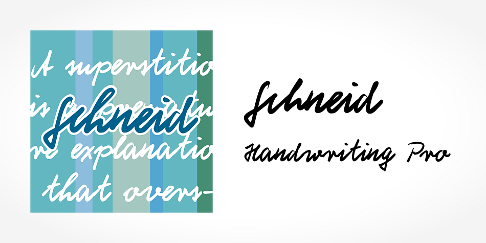 Digitized handwriting fonts are a perfect way to give documents the “very special touch”.