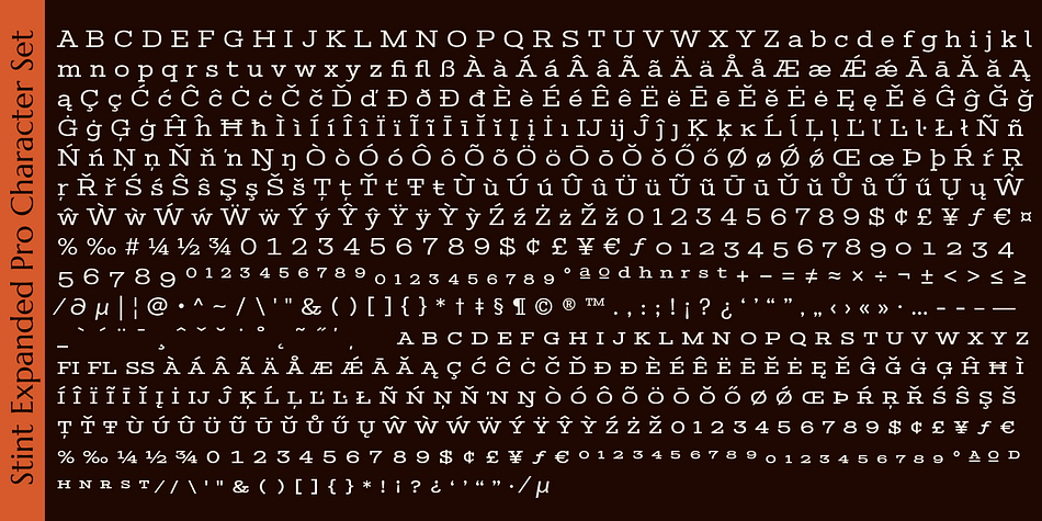 - Stylistic Alternates for Caps to SmallCaps conversion.