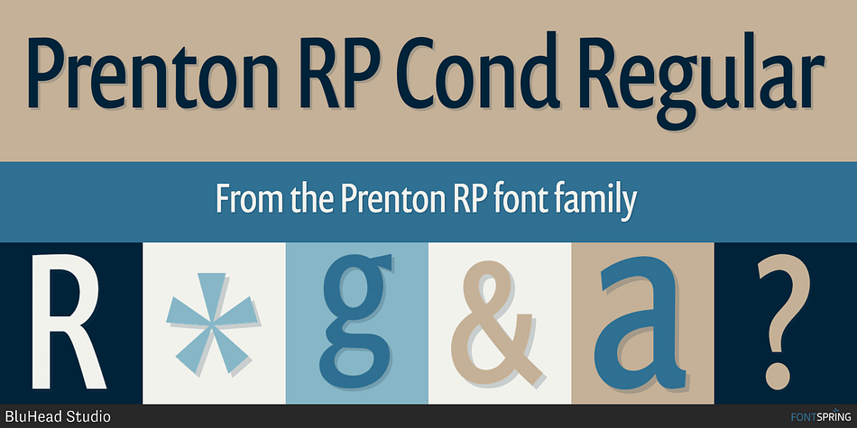 Prenton RP Cond Regular Font