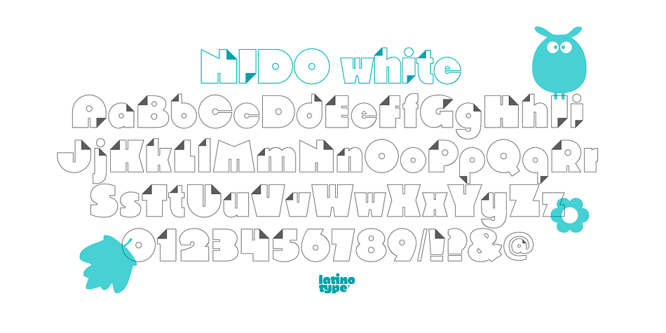 Emphasizing the favorited Nido font family.