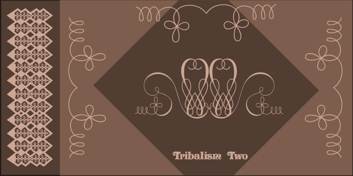 Highlighting the Tribalism Three font family.