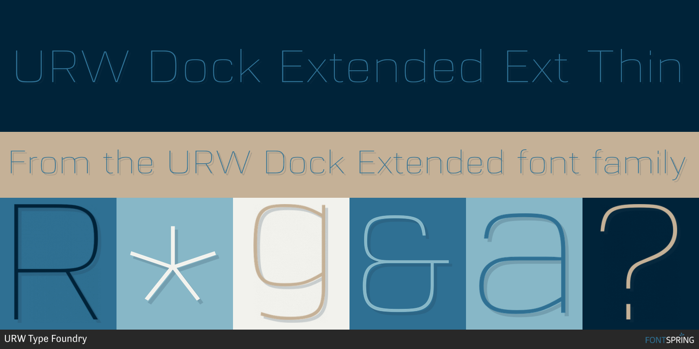 Fonts similar to URW Dock Extended