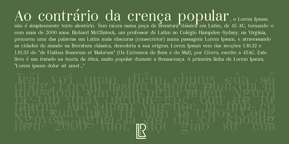 Emphasizing the favorited Orffela font family.