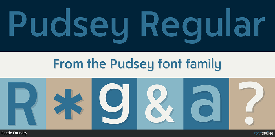Pudsey Regular Font