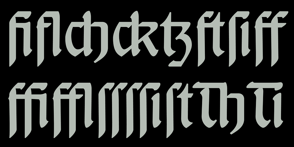 Behrens himself writes about the development of this type ”...For the actual form of my type, I took the technical principle of the Gothic script, the stroke of the quill feather.