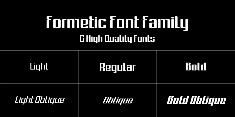 Formetic Font