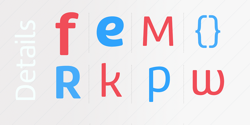 Emphasizing the popular Amelia Rounded font family.