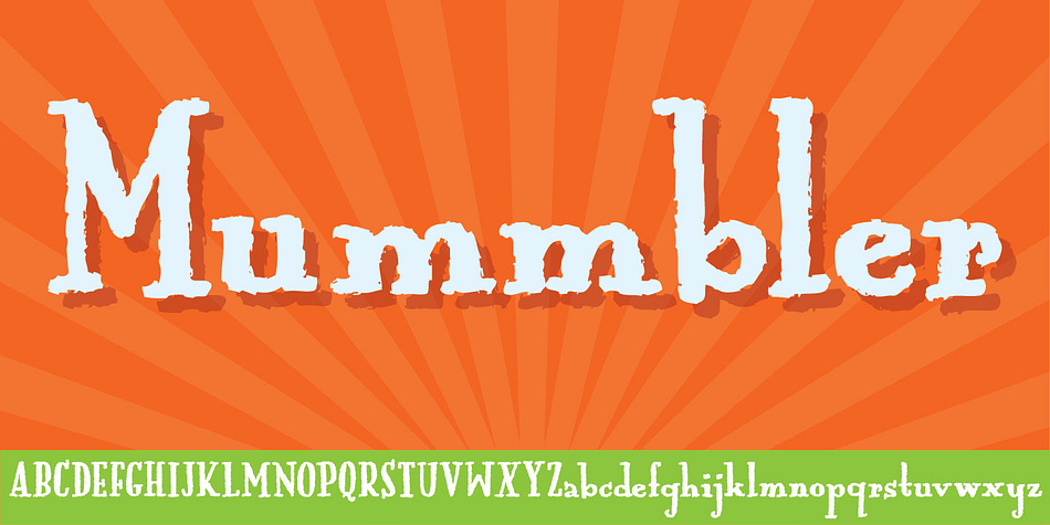 Mummbler is your tiny, crunchy and lovely serif font with tall ascenders and deep descenders.