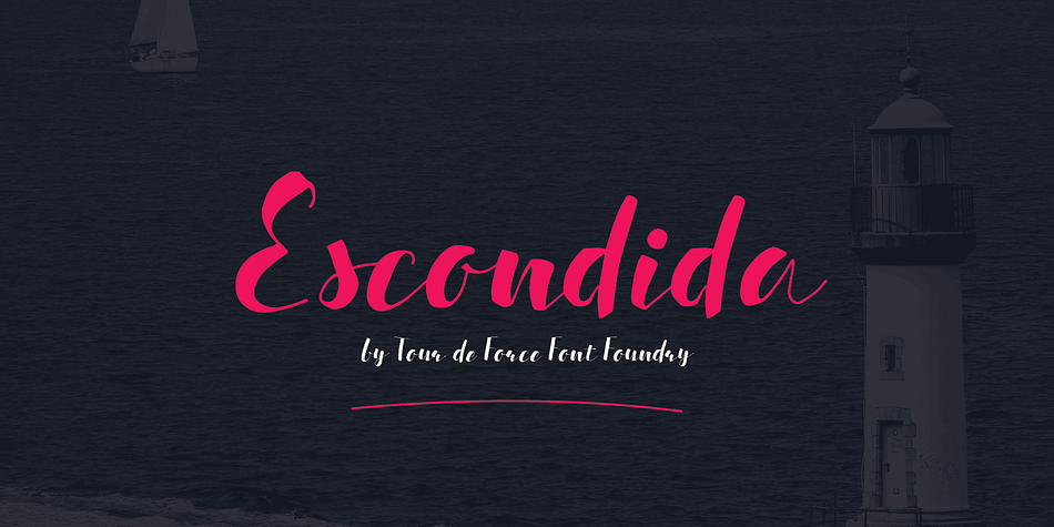 Simple, elegant and high contrasted typeface called Escondida simply fits into all design projects.