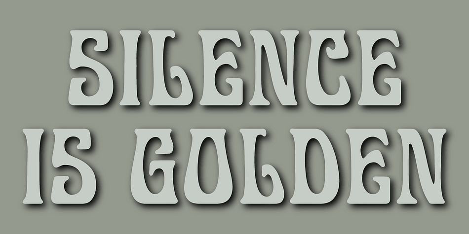 Display Art font family sample image.