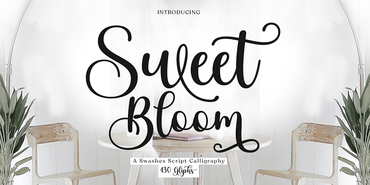 Sweet Bloom font family by Zane Studio