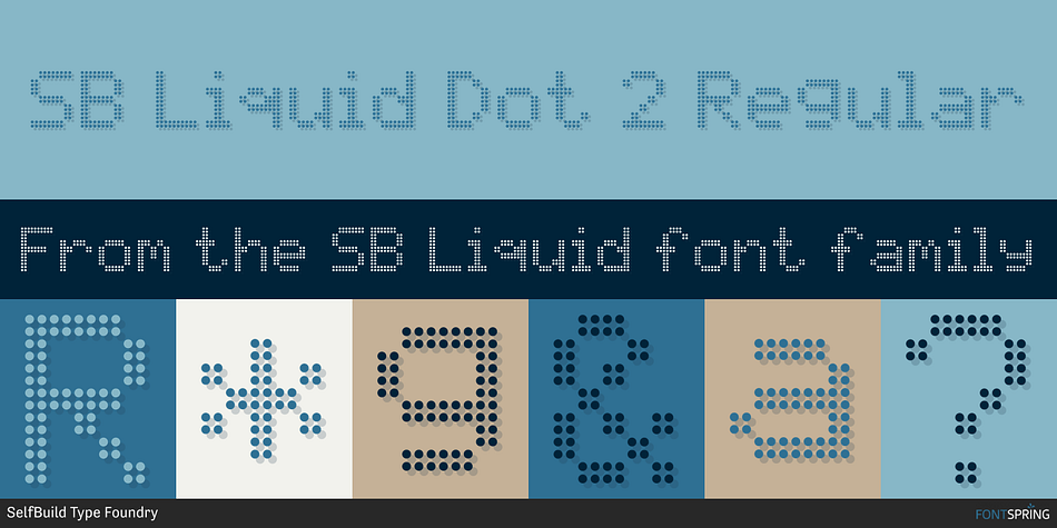 SB Liquid Dot 2 Regular Font