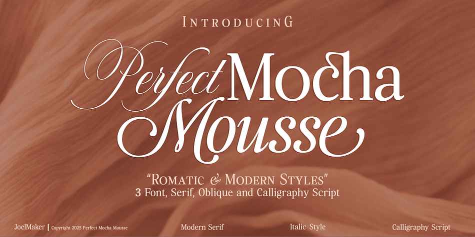 Perfect Mocha Mousse Font
