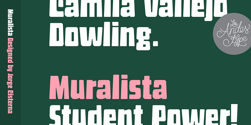 Displaying the beauty and characteristics of the Muralista font family.