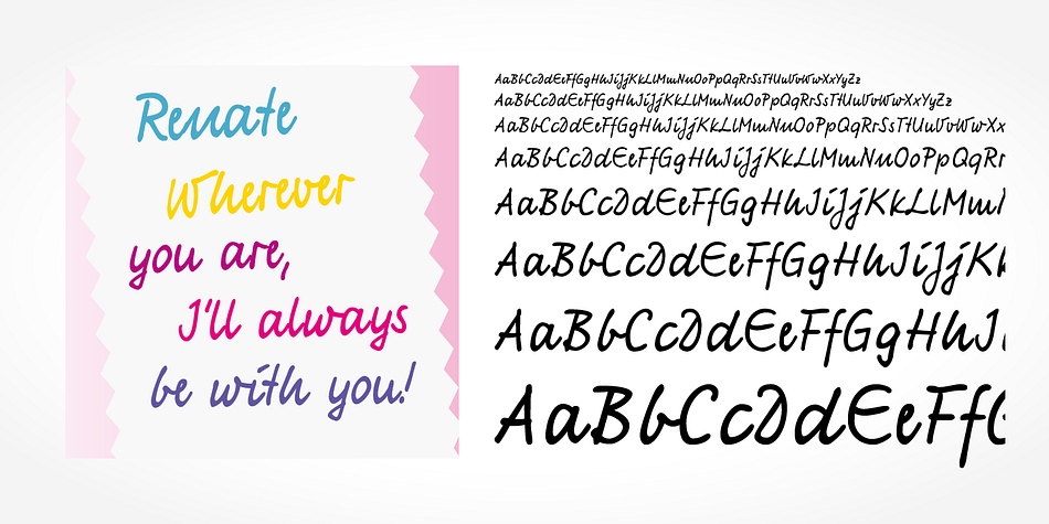 Renate Handwriting Pro Font