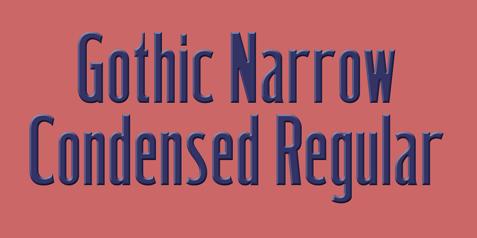 A revival of one of the popular sans serif wooden type fonts of the 19th century, narrow, short ascenders and descenders.