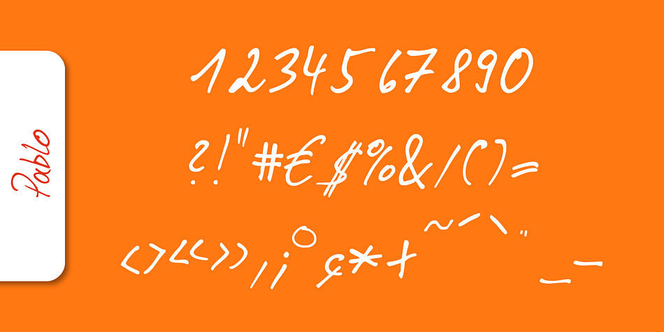 Pablo Handwriting Font