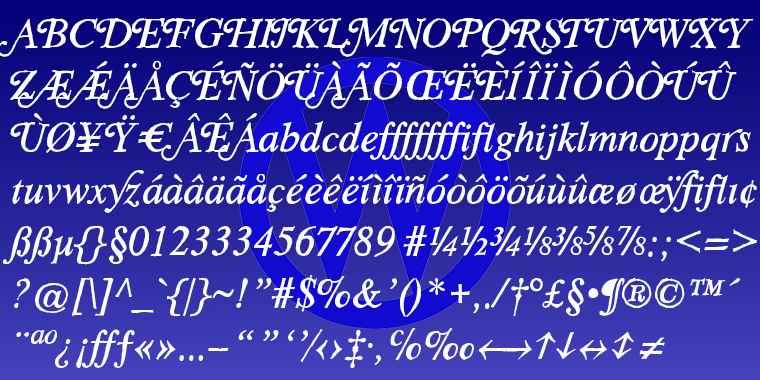 I also give you a ton of ligatures that can be accessed via opentype.