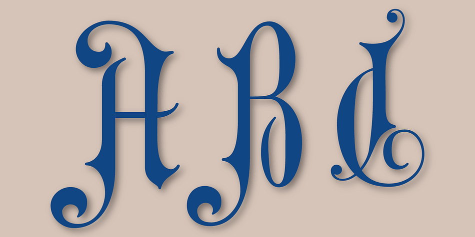 Emphasizing the popular Gothic Initials font family.