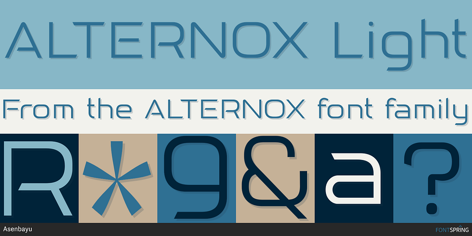 ALTERNOX Light Font