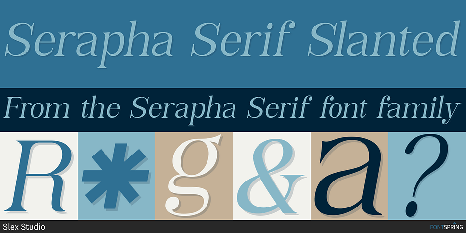 Serapha Serif Slanted Font