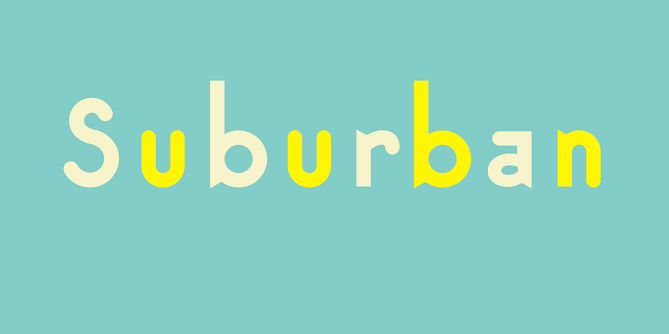 Suburban is my first attempt at the design of a complete typeface.