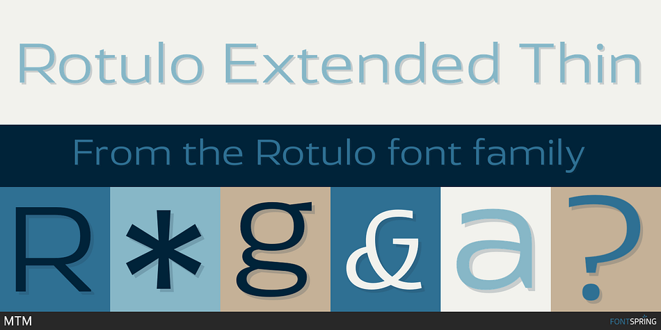 Rotulo Extended Thin Font
