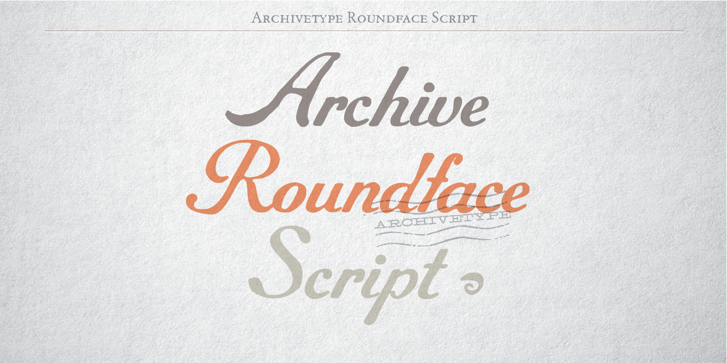 Archive Roundface Script
