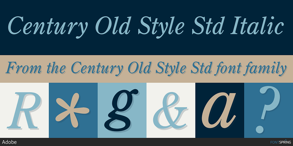 Century Old Style Std Font