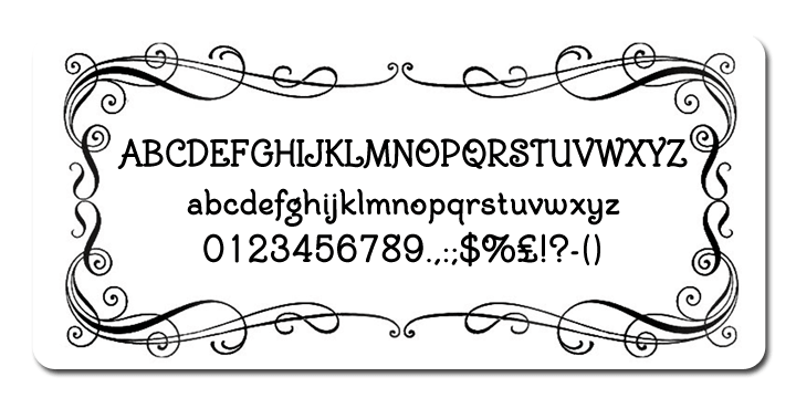 BiracDT font family sample image.