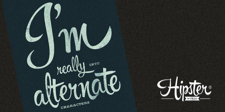 Hipster Script is a brush script font  and was published by Sudtipos.