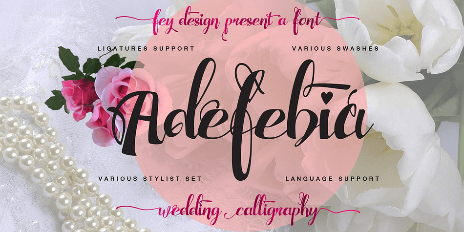 Highlighting the Adefebia font family.