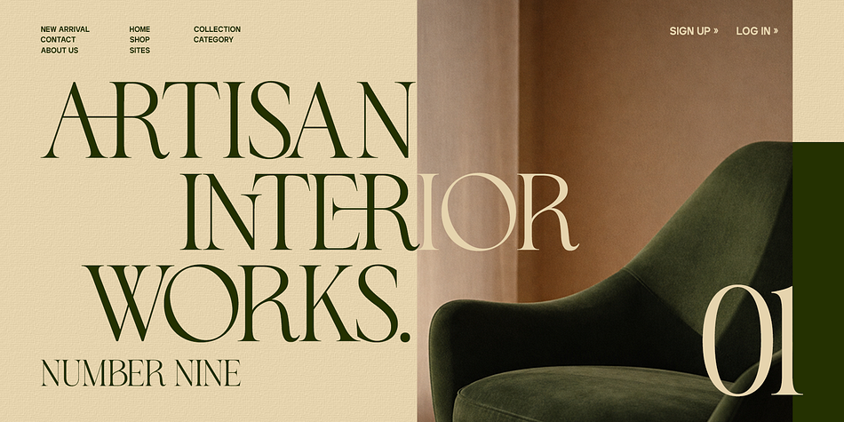 GC Begia - Modern Luxury Typeface Font