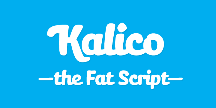 Displaying the beauty and characteristics of the Kalico font family.