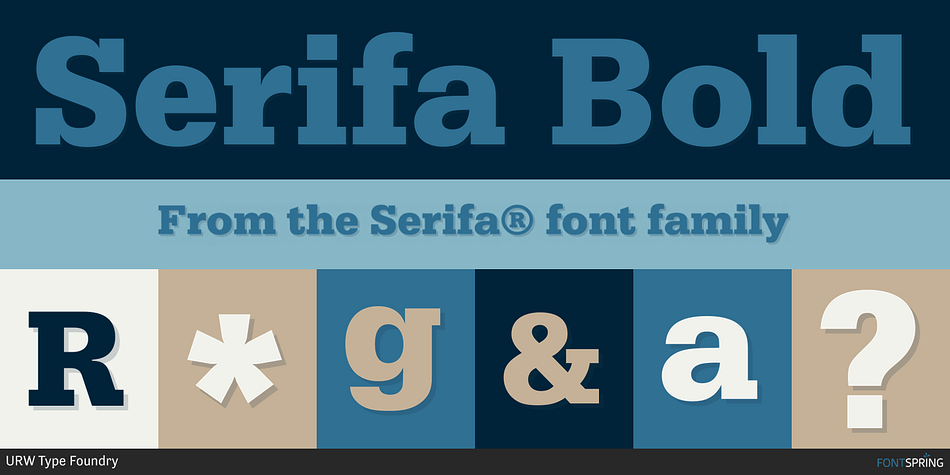 Serifa Bold Font