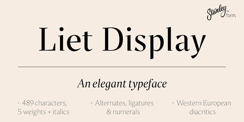 Liet Display Font