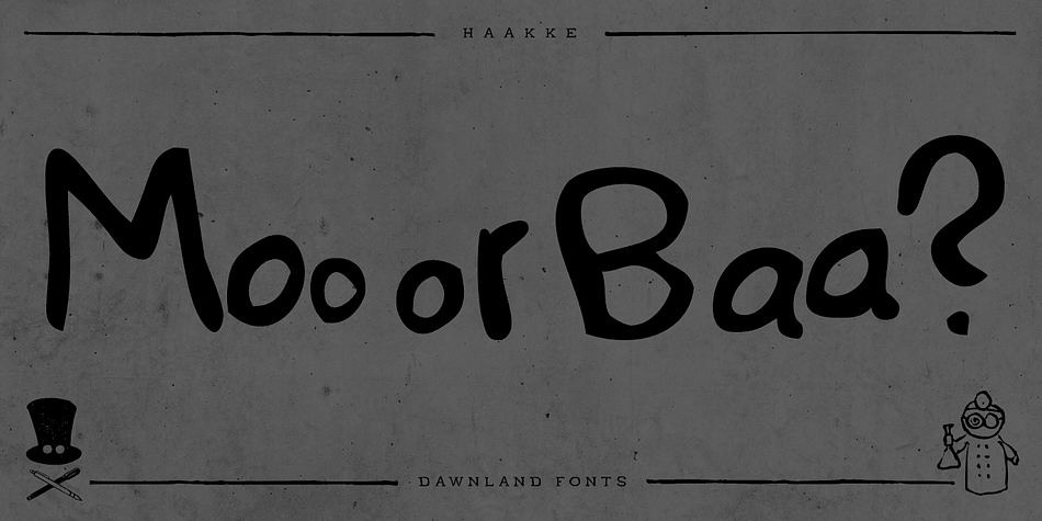Haakke (or Håkke) - a casual, hand drawn (Stabilo OH pen, Fine) font with 4 alternates to all upper and lower case letters (a-z + å ä ö) as well as numbers for a realistic hand written look and feel!