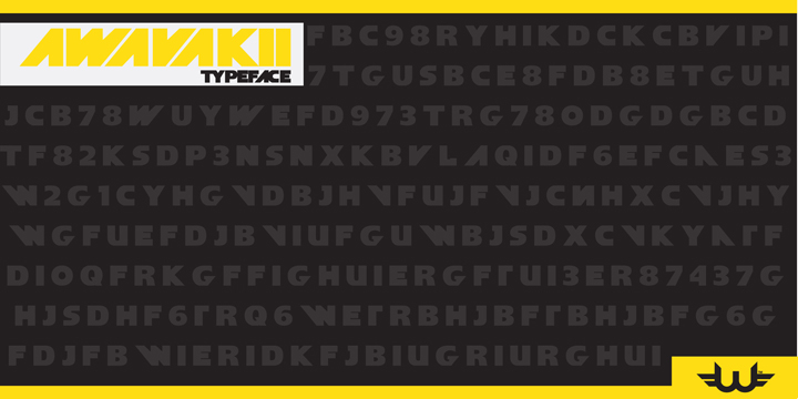 Highlighting the Awavakii font family.