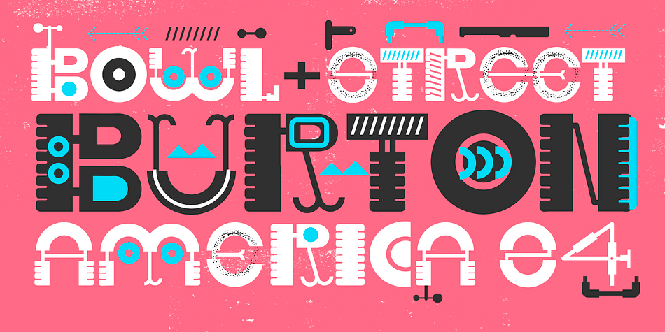 Experimental typography, different based materials.