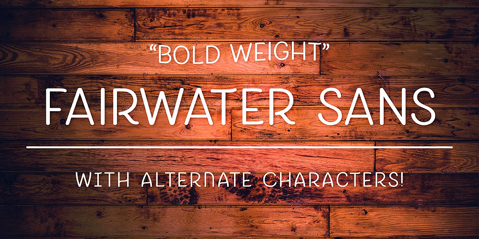 Fairwater also includes a powerful decorative font entitled DIY Lines: 250 ornamental characters of ships, anchors, oars, knots, rope, botanicals, diamonds, arrows and more.
