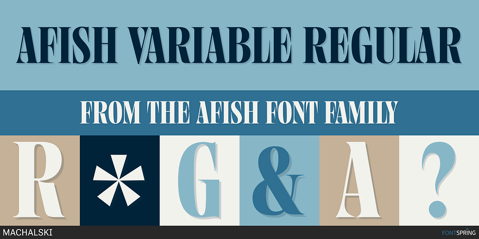 AFISH Variable Regular Font
