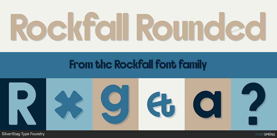 Rockfall Rounded Font