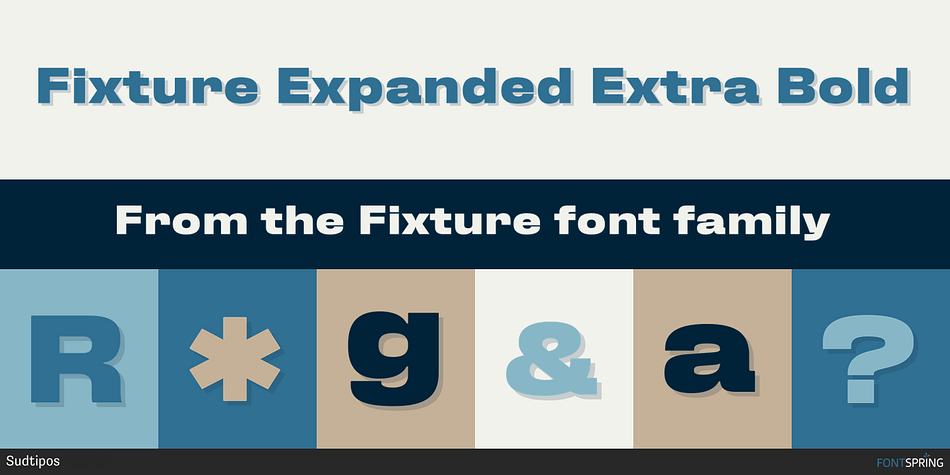 Fixture Expanded Extra Bold Font
